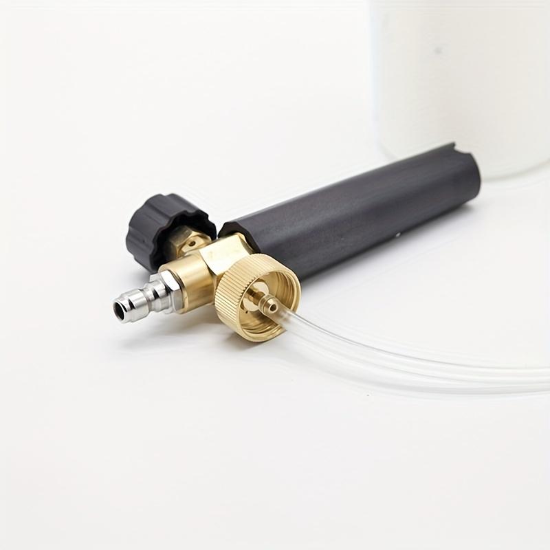 33.81 oz foam gun with 5-color nozzle tip and brass quick connector, with 1/4 quick plug, for car washing