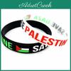 Braccialetto da polso in silicone Free Palestine Bandiera palestinese Plo Gaza Parata