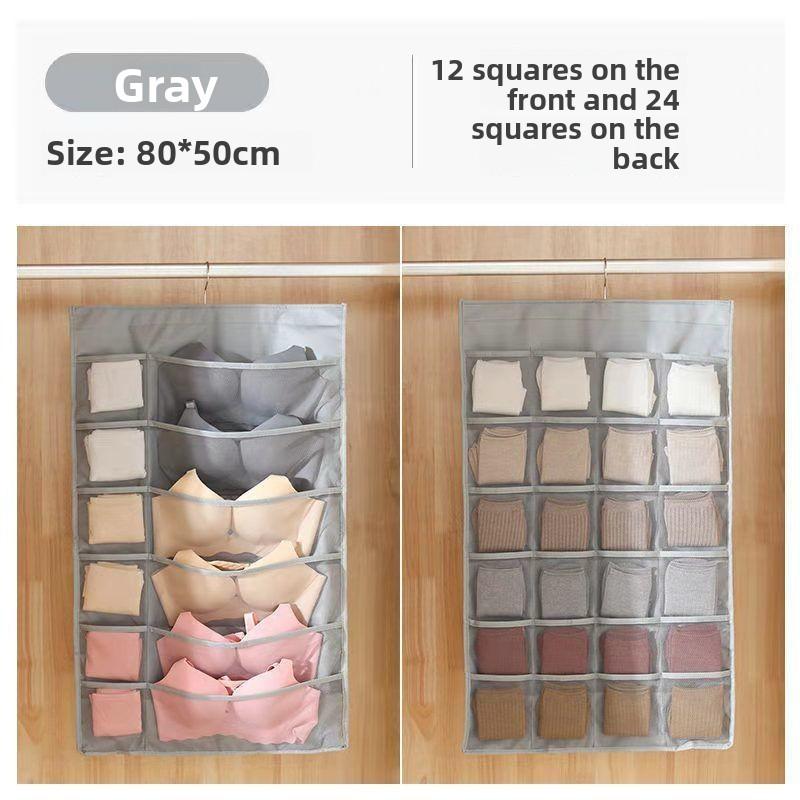 1pc  Double-sided Underwear Storage Bag, Hanging Underwear and Underpants Storage Bag, Compartments for Household Use