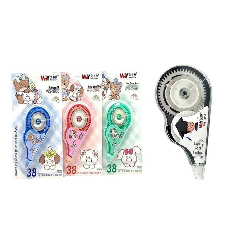 Macaron Correction Tape: Smooth, Jam-Free, Break-Resistant, Transparent, Stylish for Students
