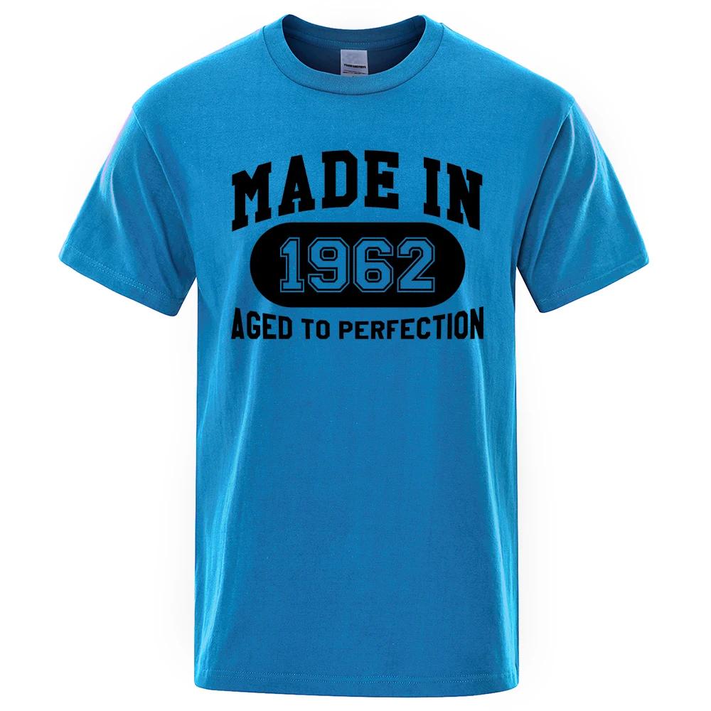 Made In 1962 Aged To Perfection Tee Clothes Hip Hop Breathable Cotton T Shirt Short Sleeve Tops Summer Streetwear T-Shirt