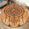 Dreamcatcher Round Area Rug,Carpet Rug for Living Room Bedroom Sofa Playroom Decor,Non-slip Floor Mat