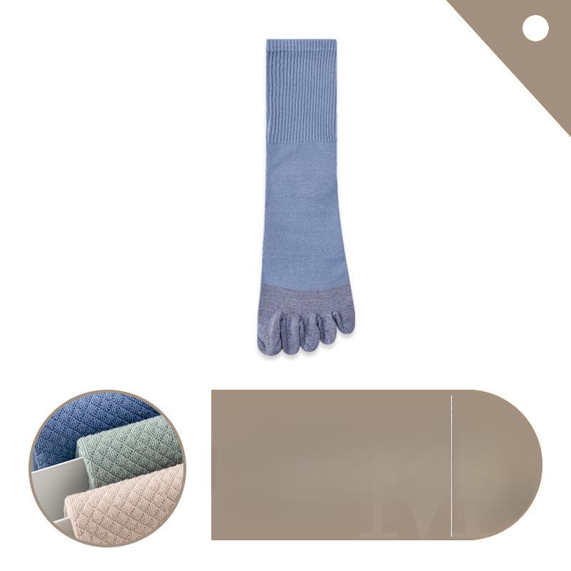 

Носки с пятью пальцами, Мужские до середины икры, Бесшовные спортивные на весну и осень, Антибактериальные, Влагоотводящие, С разделением пальцев, Длинные носки, Носки до середины икры 1 pair