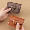 Lightweight Card Holder PU Leather Small Wallet Purse Car Key Chain  Women