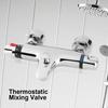 Thermostatic Mixing Valve Control Valve Thermostatic Shower Faucet Bathroom Mixer Tap Chrome Wall Mounted
