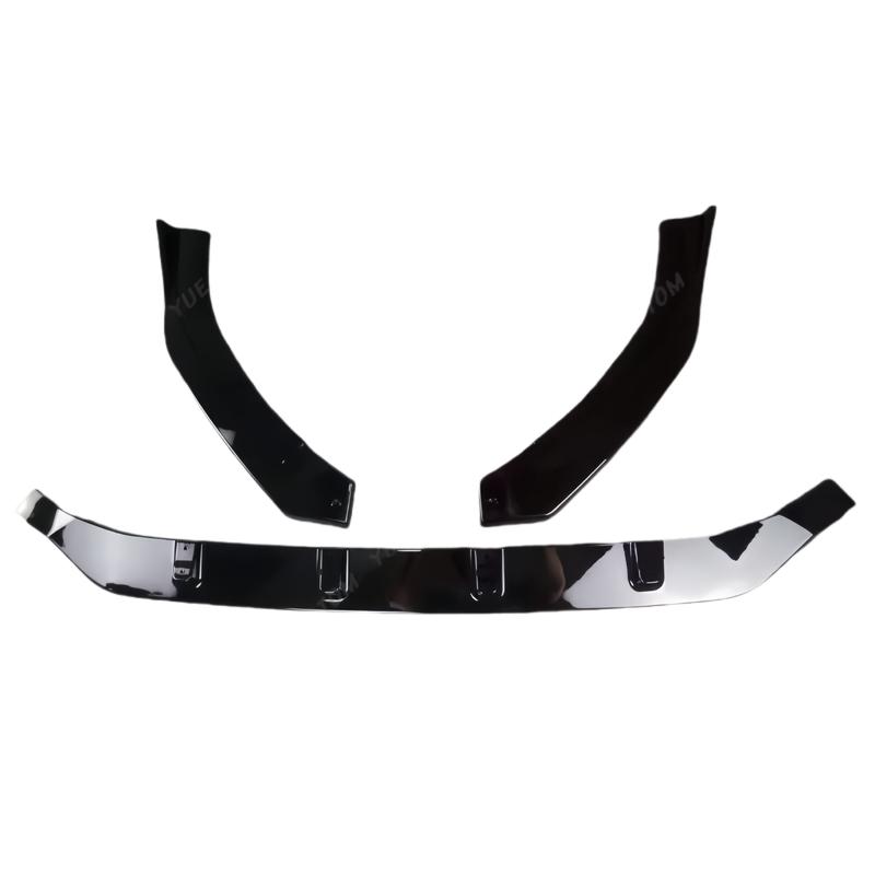 MAXTON Style Glossy Black Car Front Bumper Splitter Lip For Volkswagen Golf 7.5 GTI 2017-2020 Front Bumper Lip Diffuser BodyKits