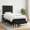 3137047 vidaXL Divan Bed with Mattress Black 90x200 Cm Fabric