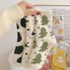 Mink Velvet Spring & Autumn Fluffy Milk Pile Socks - Super Cute, Thick, Cotton-Soft Floor Socks
