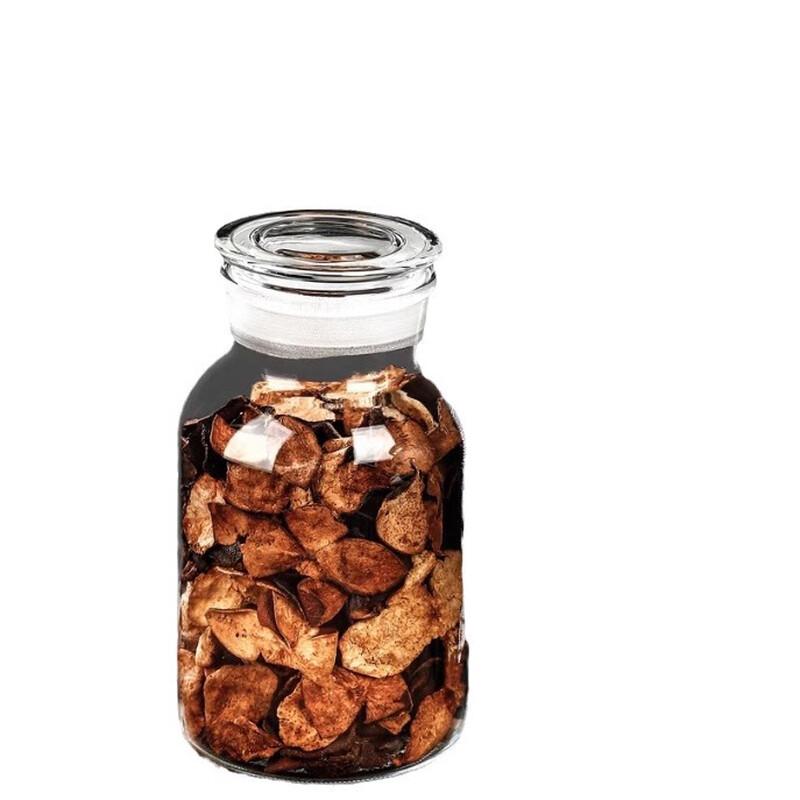 Matte Glass Storage Jar for Aged Tangerine Peel
