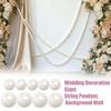 Tło weselne girlanda perłowa DIY sznurki sztucznych pereł do dekoracji sufitu i ścian elegancka impreza dekoracja boho na Walentynki