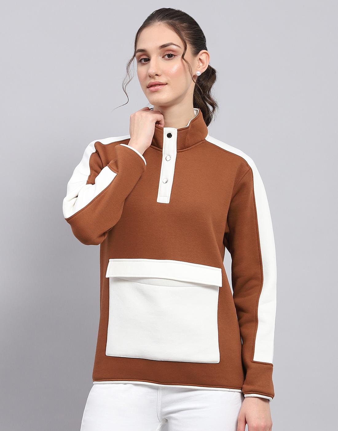 

ROCK.IT Женский свитшот стандартной посадки S коричневый