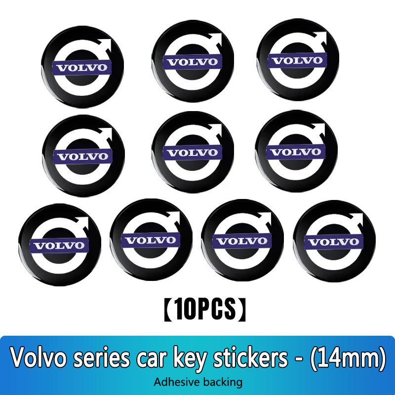 5/10PCS Car Emblems Remote Key Stickers Decoration Decal For Volvo Rdesign T6 AWD C30 C40 C50 C70 S40 S60 S70 S80 Auto Accessory