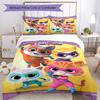 3pcs SuperKitties Bedding Set Duvet Cover Closure Includes 1 Duvet Cover & 2 Pillowcases, Soft and Comfortable for All Seasons.