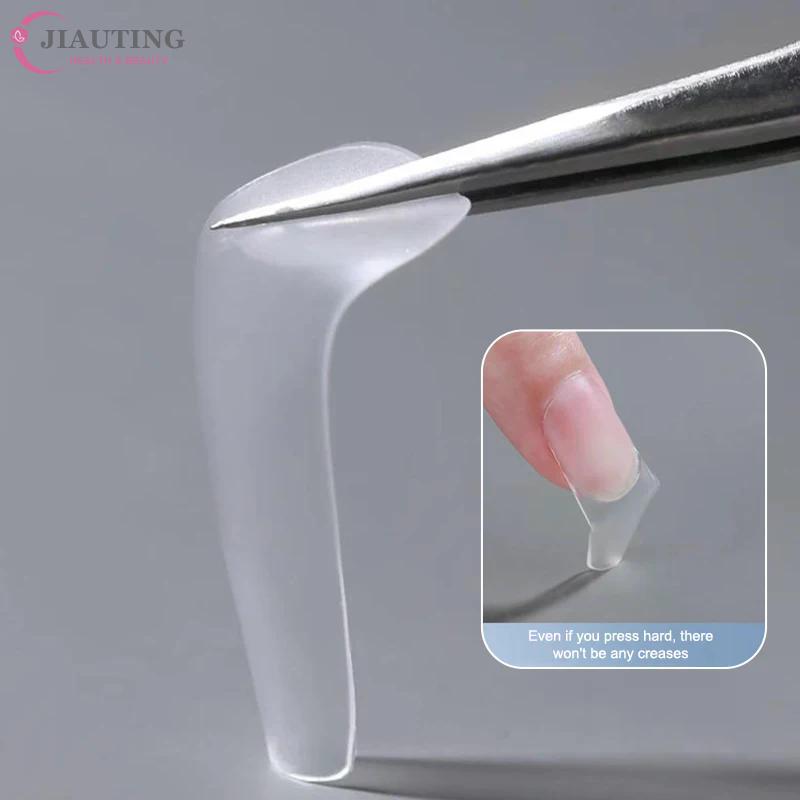 100Pcs/box XS/S/M Fake Nails No Polishing No Trace Press On Nails Clear Artificial Thin Nail Tips For Nail Extension Home DIY