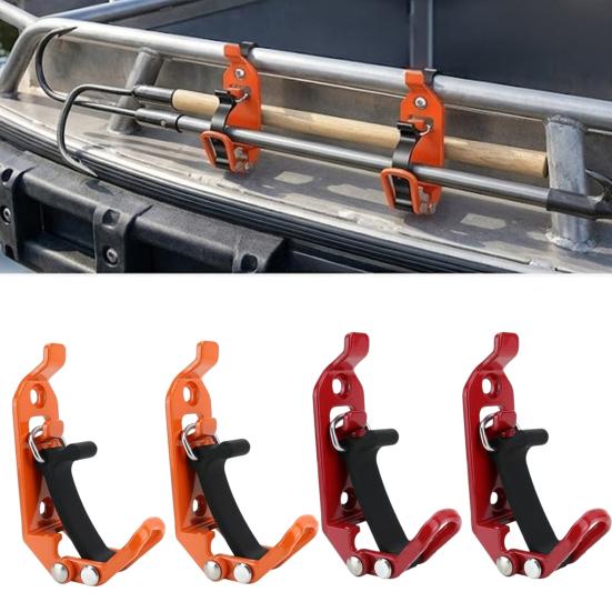 Shovel Bracket Heavy Duty Metal Rubber Mount Kit Secure Grip 62lb