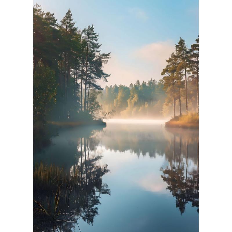 Lume Peisaj Natural Peisaj Mare Munți și râuri poster Pictură pe pânză Artă de perete Imagini cu peisaje Camera de zi Decor pentru casă