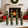Christmas Collection Christmas Tree Flameless Tapers Candles 9.4 Battery LED Candles Glowing Branches Decor Remote Control