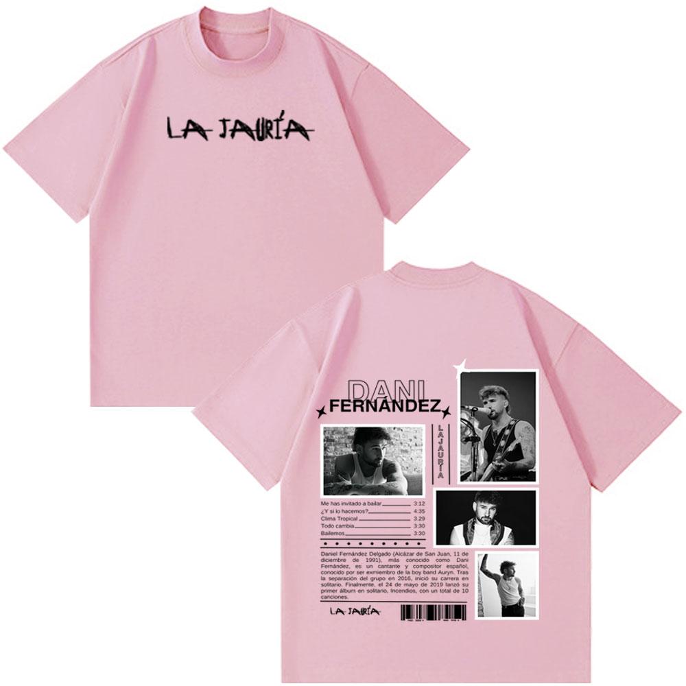 Hot Sale 2026 Rapper Dani Fernandez Album Tour Print Tees Men Women Hiphop Tshirts Shortsleeved Loose Casual Cotton Tshirts