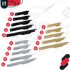 Kotarbau® Modern Edge Furniture Handle Aluminum Matte Gold 192 / 212 Mm Set Of 10