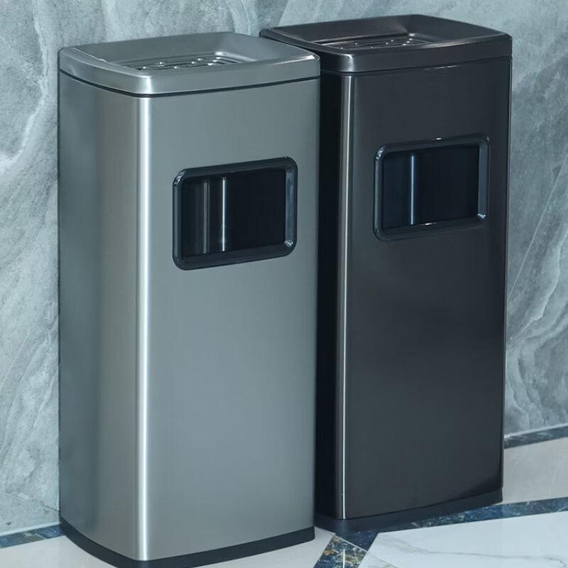 Commercial Stainless Steel Ashtray & Waste Bin