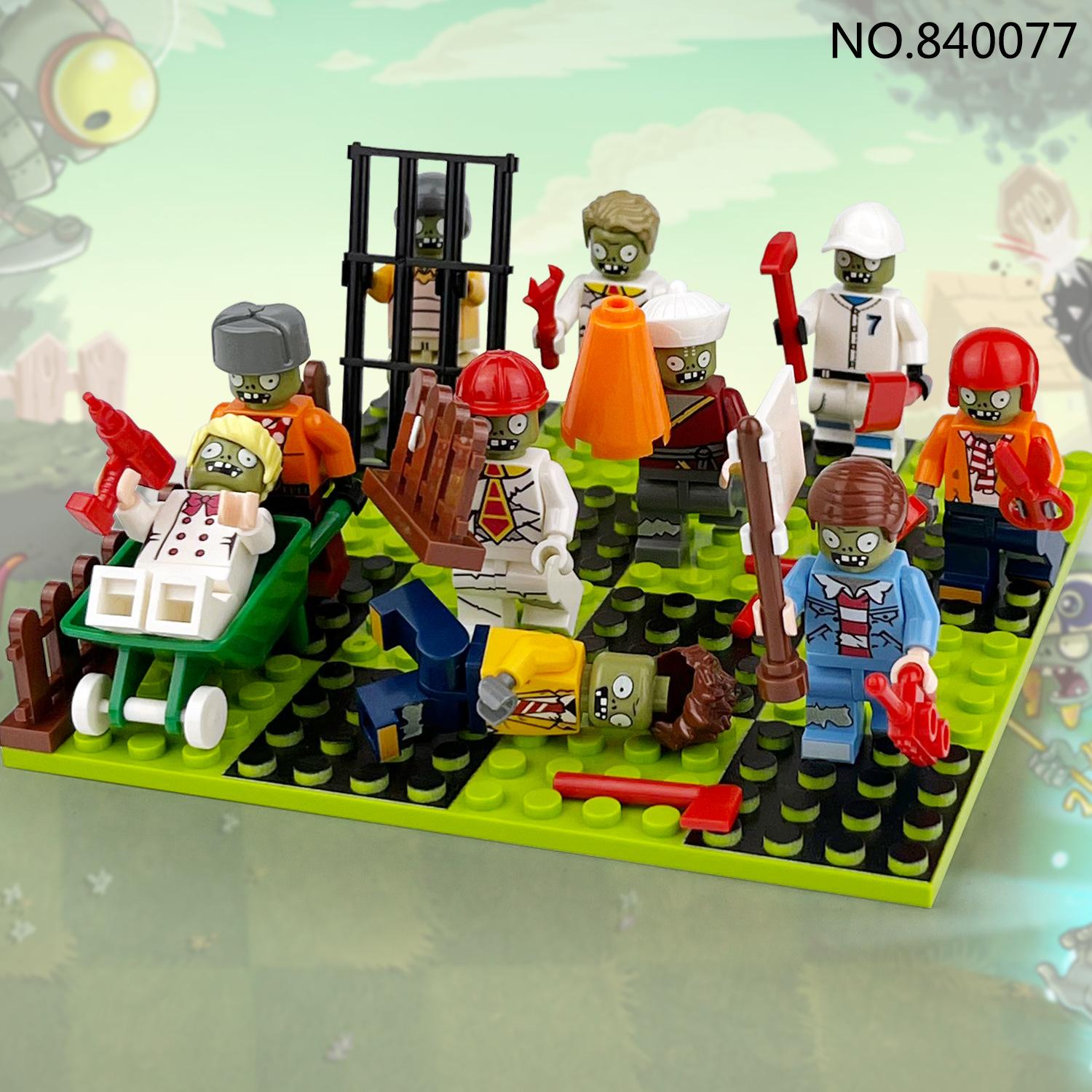 840077 Зомби серии Кукла Растение Сцена Строительные блоки Детские строительные блоки — фото 5