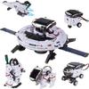 Solar-Powered 13-in-1 Educational Toy Car & 6-in-1 Space Robot Kit