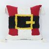 Christmas Tufed Pillow Cover Cotton Embroidered Couch Living Room Bedroom