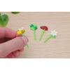 Torune Character Bento Picks, Honey & Flower Picks, Set of 16, ABS