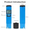 Water Quality Testing Device Digital LCD 3 In 1 Tester CL/TEMP/H2 Meter Pen For Aquarium, Swimming Pool& Hydroponics