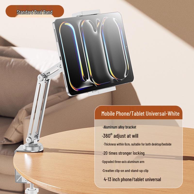 Universeller Faltbarer Aluminiumlegierung Desktop- & Nachttisch-Telefon-/Tablet-Ständer für Live-Streaming