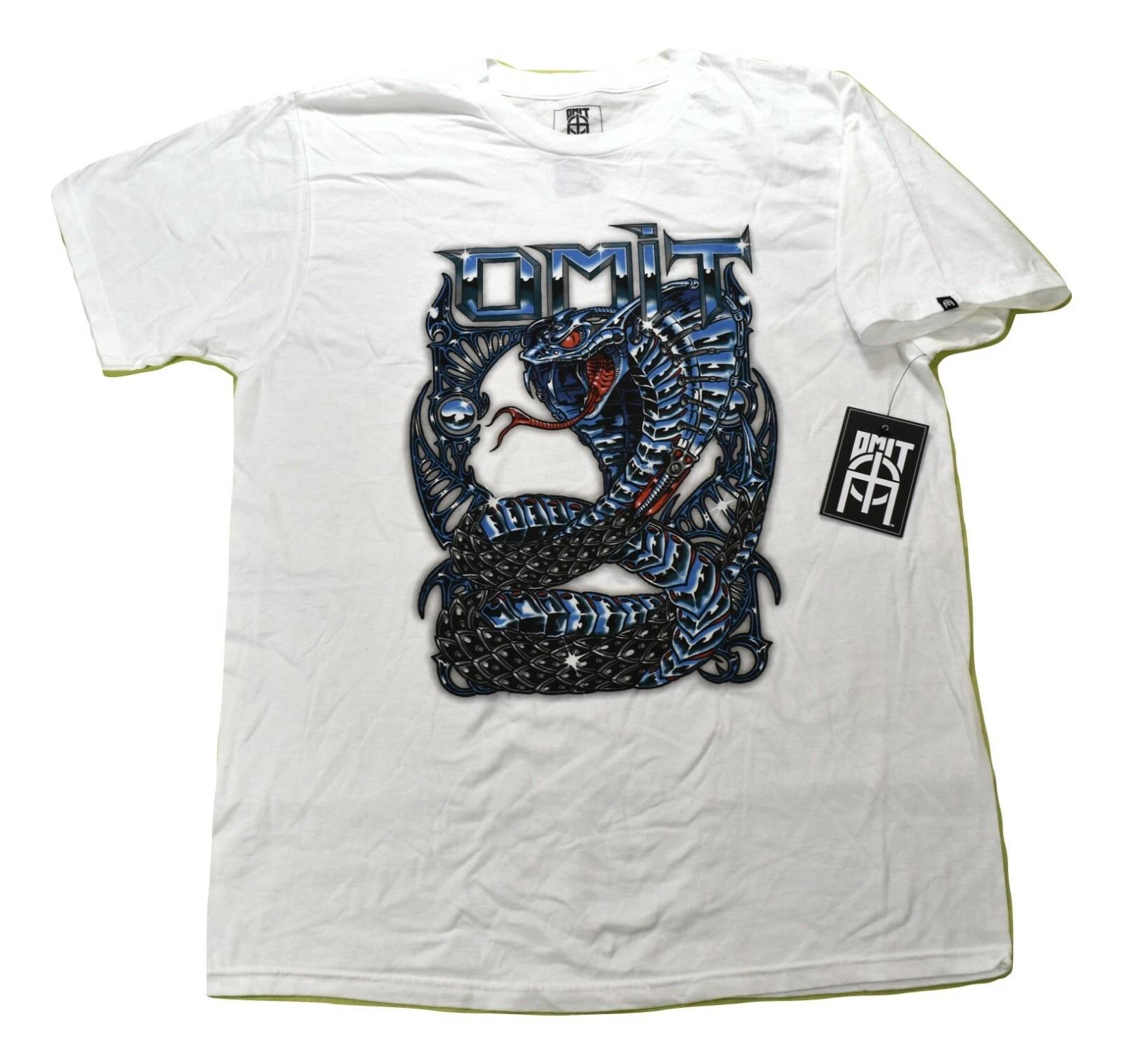 Omit Mens Streetwear Brand Ultimate Enemy Cobra Snake Tee Shirt NWT Large 2XL