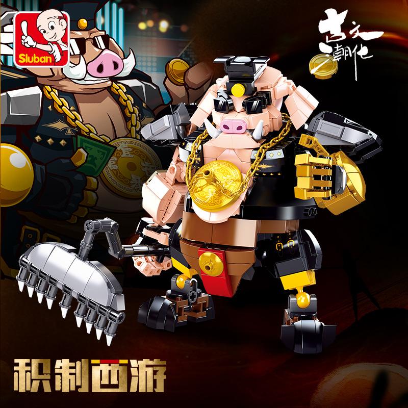 

Sluban Creativity Classic Games Mech Robot Model Building Blocks Sets Movies Action Figure DIY Bricks Children Toys For Boys