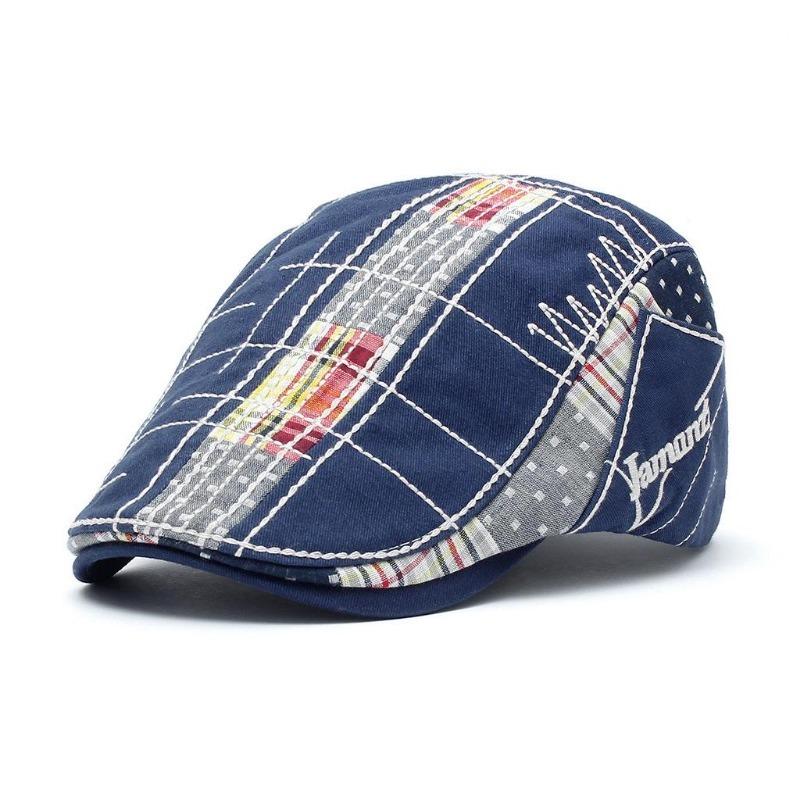Cappelli Moda da Uomo e da Donna Cappellini Estive per Tempo Libero all'Aperto Berretti con Lettere Ricamate.
