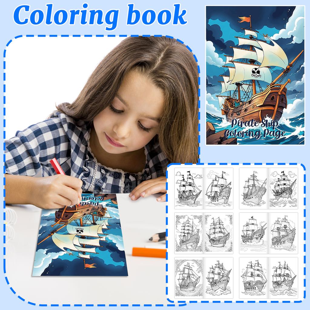 Spooky Cartoon Coloring Book For Teens, Fun And Relaxing Creative Activity Paperback