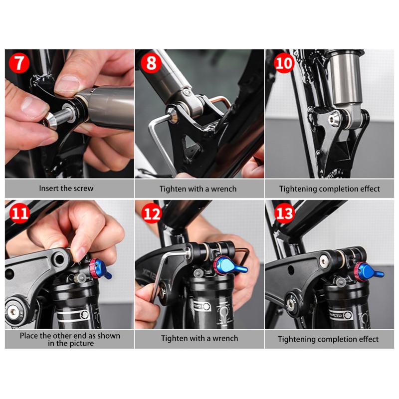 Hinterradstoßdämpferbuchse 22 24 32 44 50 52 54 68mm Innendurchmesser 8mm Mountainbike Stoßdämpfer Montage Teile