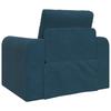 Blue Sleeper Sofa 98 x 71 x 83 cm Velvet