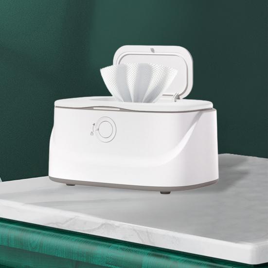 Wipes Warmer with Stainless Steel Top Heating 3 Adjustable Levels Indicator Light