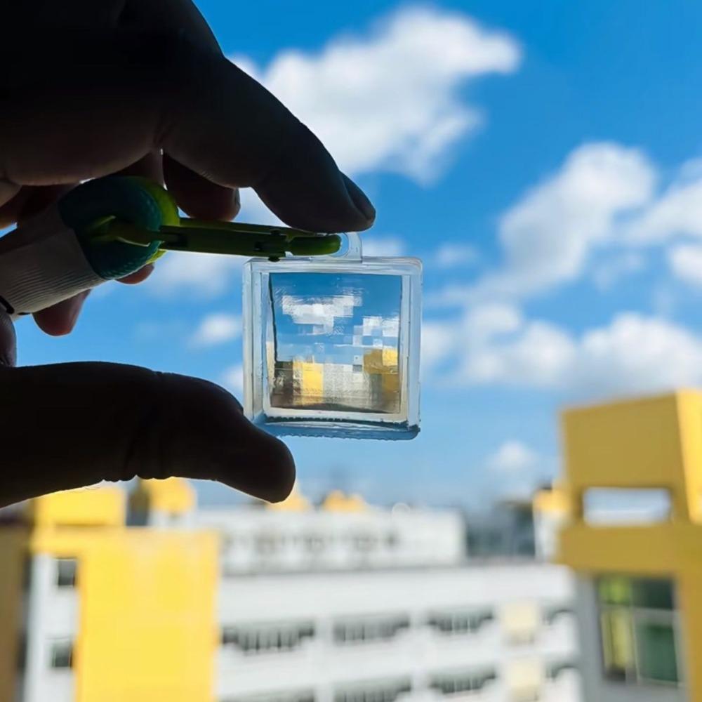 Acrylic Blank Acrylic Pixel Filter Keychain Transparent Square Pendant Handbag Keychain Mosaic Fliter Keychain Unisex