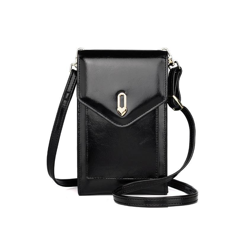 

Phone Fashionable Mobile Bag With Card Slots And Foldable Money Clip For Women чорний