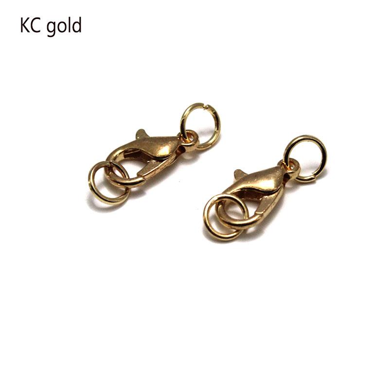 50pcs Silver Plated Alloy Lobster Clasp Hooks and Jump Ring for Necklace Bracelet Chain Connectors DIY Jewelry Findings Supplies