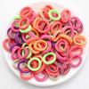 100Pcs/Set Women Elastic Hair Bands Girls Colorful Nylon Rubber Bands Headband Scrunchies Kids Ponytail Holder Hair Accessories