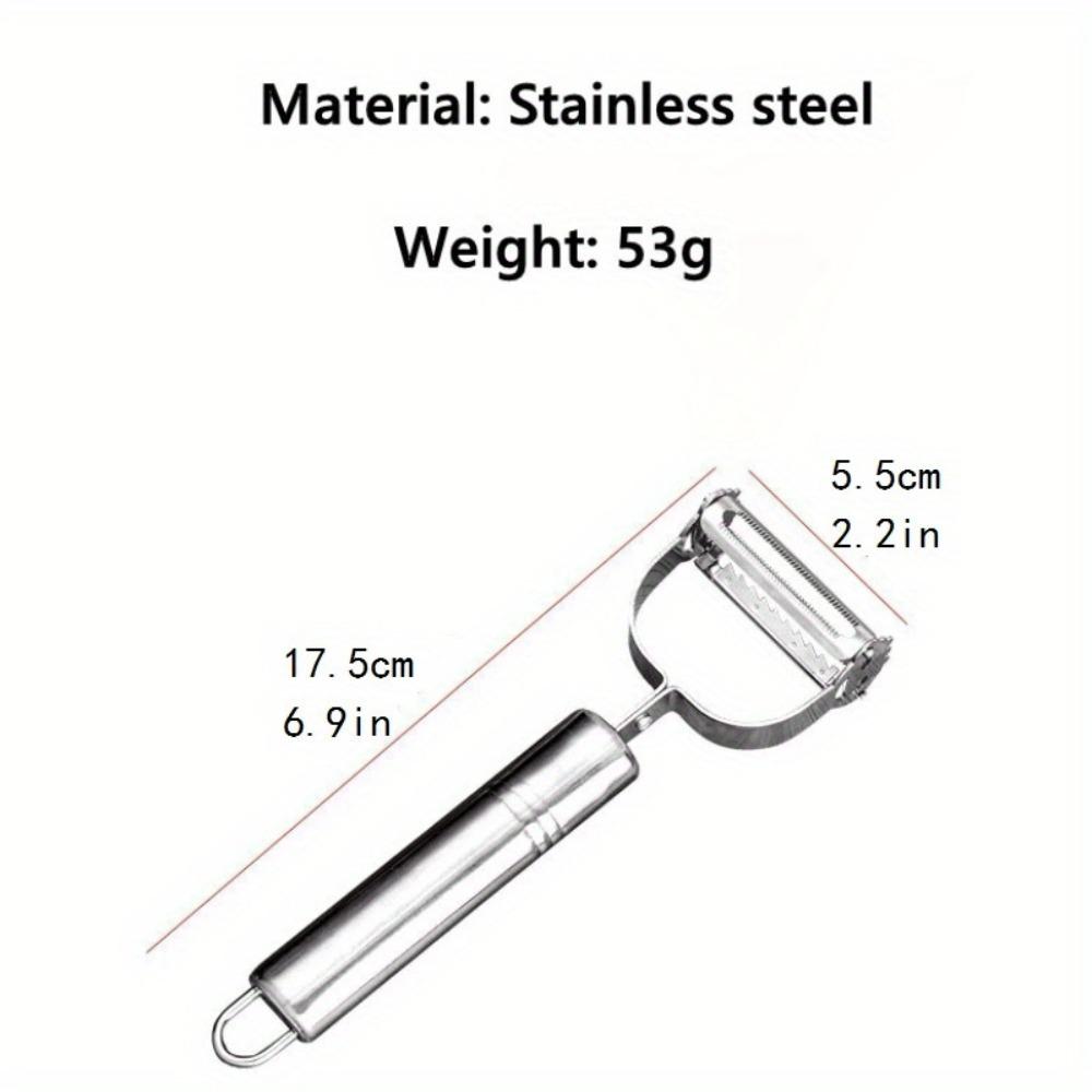 1PCS Stainless Steel Vegetable Peeler - Potato, Cucumber & Carrot Grater - Kitchen Gadgets & Accessories - Fruit & Vegetable Peeling Tool