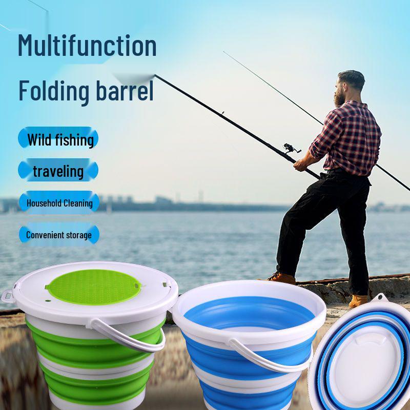 Collapsible Portable Water Bucket for Car Wash, Outdoor, Fishing, and Travel