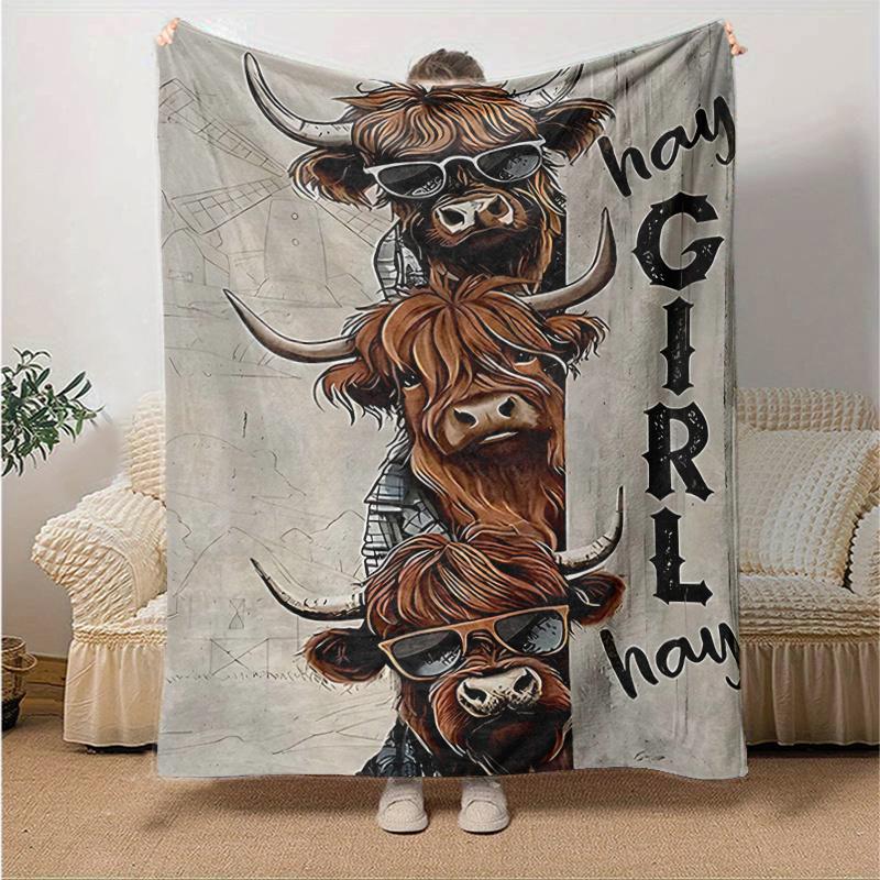 1pc Motorcycle Themed Throw Blanket Biker Quotes & Sayings for Home Decor, Couch Cover, Travel .W037