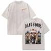 Michael Jackson King of Pop Dangerous Washed Vintage T-shirts for Men Women Fashion Hip Hop Gothic Oversized T Shirts St408