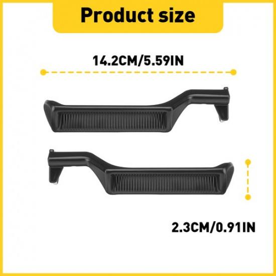 Pair Black Metal Handles LH RH Door Ide For 1987-1996 Ford Truck F150