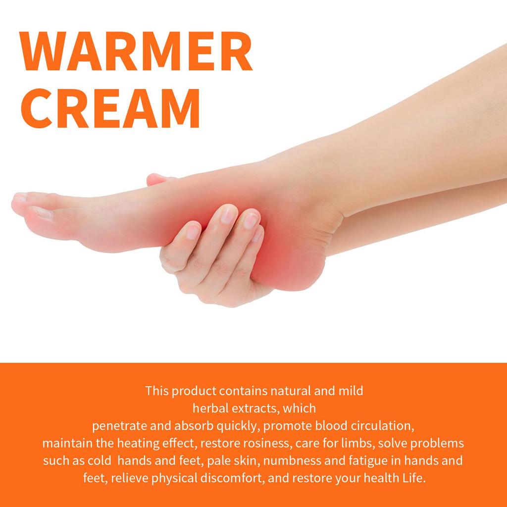 Cremă Încălzitoare 50g pentru Amorțeală Mâini și Picioare Ameliorează Durerea Musculară la Umeri și Gât Amorțeală Rece la Mâini și Picioare Cremă de Îngrijire