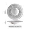 Ceramic Hat Plate Luxury Hotel Tableware Creative Western Dinner Plate Gradient Spray Pasta Dish