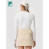 Fila Women's Knitted Long-Sleeve Golf Polo Shirt