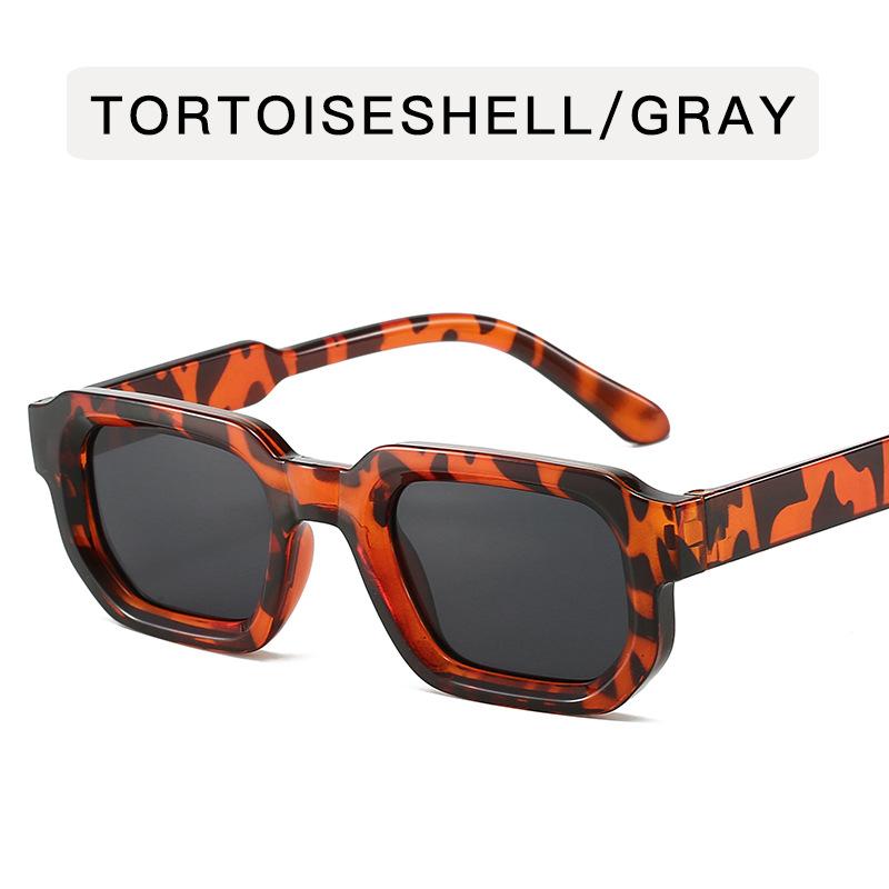 Vintage Herre Rektangulære Solbriller Mote Retro Solbriller Luksus Merkevare Design UV400 Shades Briller Dame Goggles